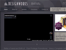 Tablet Screenshot of designworksspa.com